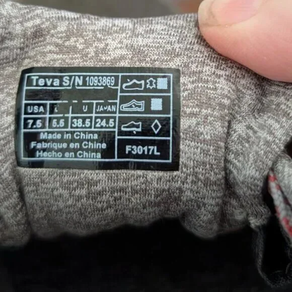 Womens Ahnu Teva Sugar Venture Taupe Leather Hiking Sneakers Shoes Size 7.5 - Picture 4 of 4